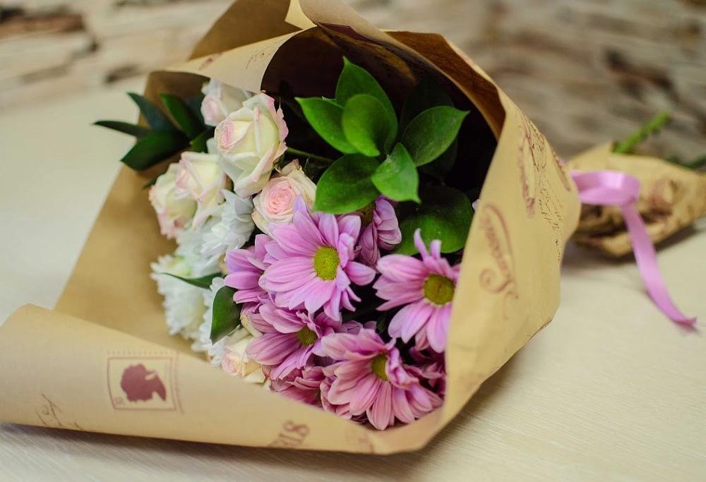 Букет цветов из: Розы и Хризантемы в Красногвардейский