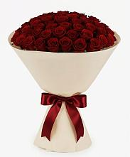 Букет 101 Бордовая роза Блэк Бакарра в Красногвардейский