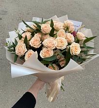 Букет Кремовые розы Латте в Красногвардейский