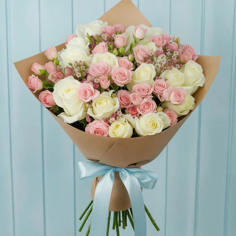 Букет цветов из: Розы в Красногвардейский