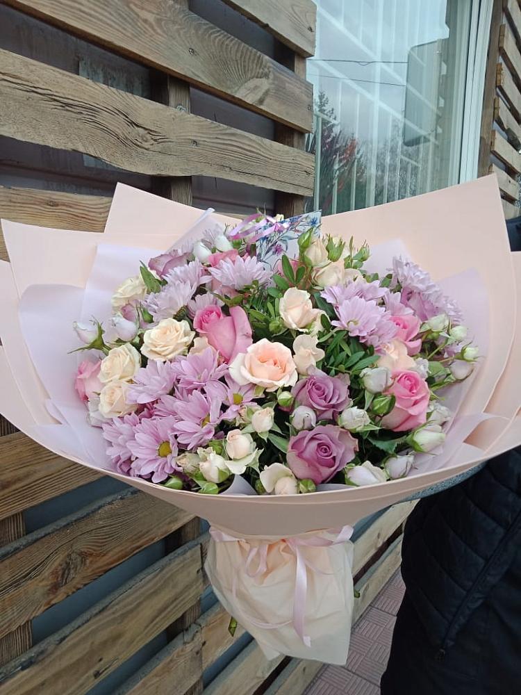 Букет цветов из: Розы и Хризантемы в Красногвардейский