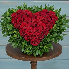 Цветочная композиция из Розы в виде сердца в Красногвардейский