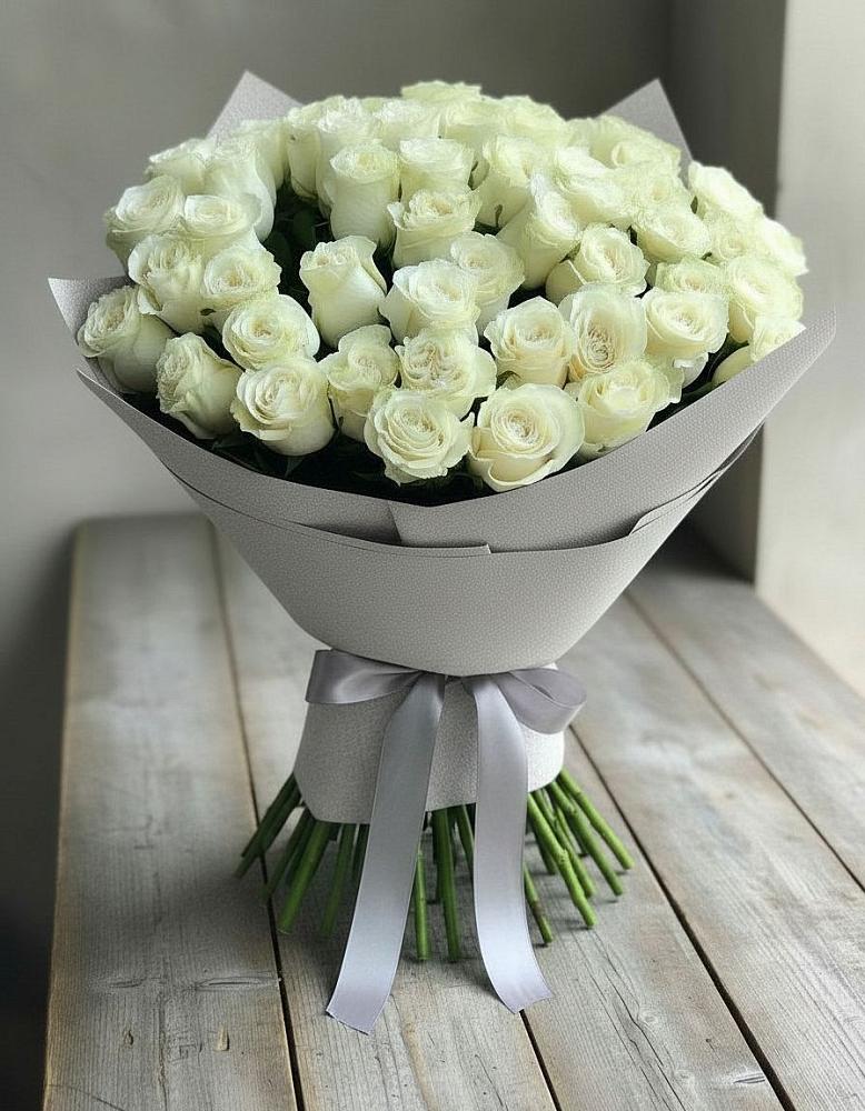 Букет 35 Белых роз в Красногвардейский