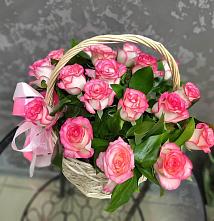 Цветочная композиция из Розы в корзине #REPLACE_PRED# Красногвардейский