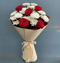 Букет цветов из:  Розы и Хризантемы в Красногвардейский