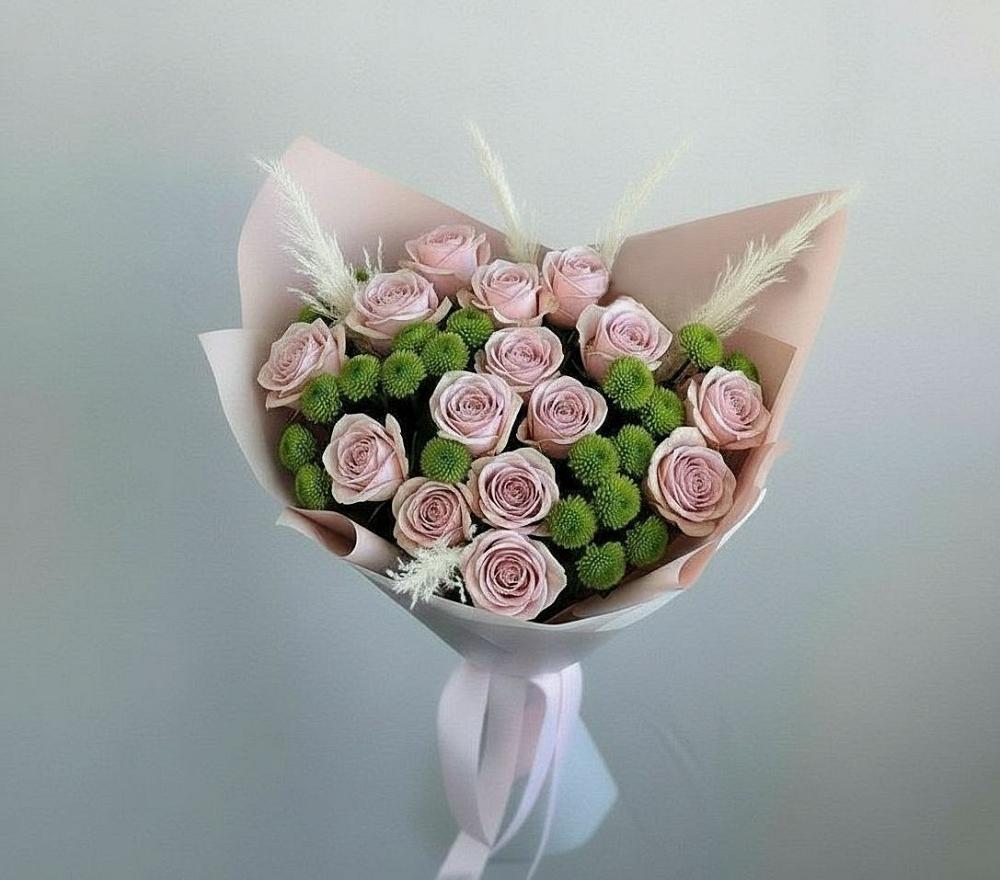 Букет цветов из: Розы и Хризантемы в Красногвардейский