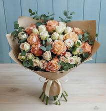 Букет цветов из:  Альстромерии и Розы #REPLACE_PRED# Красногвардейский