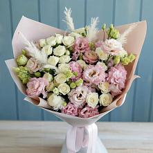 Букет цветов из:  Альстромерии и Розы в Красногвардейский