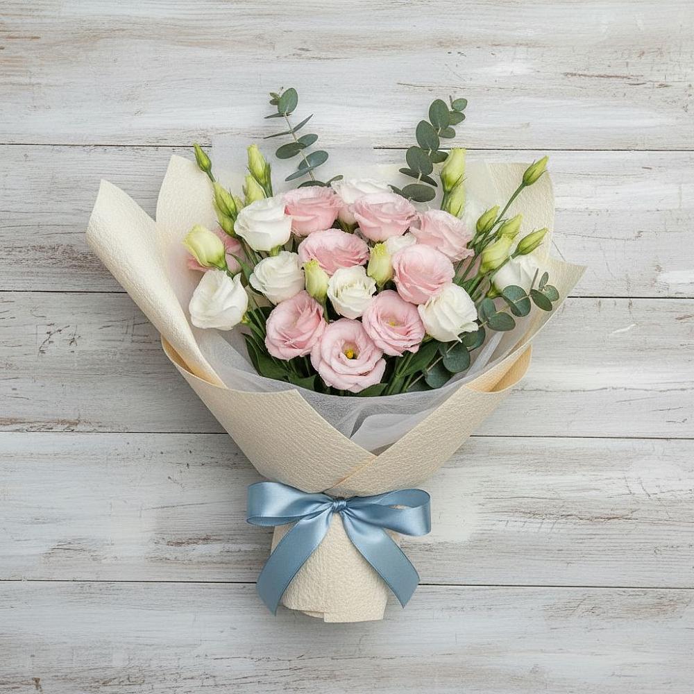 Букет цветов из: Лизиантусы в Красногвардейский